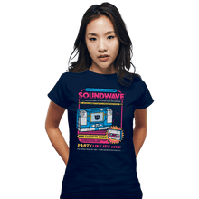 Load image into Gallery viewer, Secret_Shirts Fitted Shirts, Woman / Small / Navy Pump Up The Volume