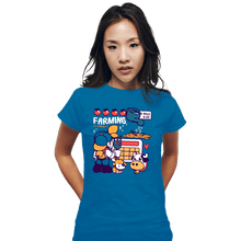 Load image into Gallery viewer, Shirts Fitted Shirts, Woman / Small / Sapphire Farmer Days