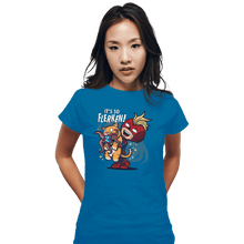 Load image into Gallery viewer, Shirts Fitted Shirts, Woman / Small / Sapphire It's So Flerken