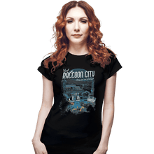 Load image into Gallery viewer, Shirts Fitted Shirts, Woman / Small / Black Visit Raccoon City