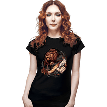 Load image into Gallery viewer, Daily_Deal_Shirts Fitted Shirts, Woman / Small / Black House Of Courage