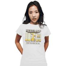 Load image into Gallery viewer, Shirts Fitted Shirts, Woman / Small / White Festivus