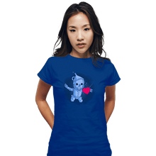 Load image into Gallery viewer, Shirts Fitted Shirts, Woman / Small / Royal Blue Neverheart