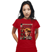 Load image into Gallery viewer, Daily_Deal_Shirts Fitted Shirts, Woman / Small / Red Holiday Stories