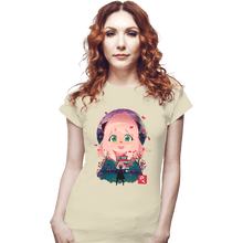 Load image into Gallery viewer, Daily_Deal_Shirts Fitted Shirts, Woman / Small / White Anya Yukio-e