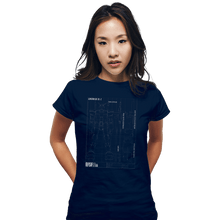 Load image into Gallery viewer, Secret_Shirts Fitted Shirts, Woman / Small / Navy RX 78 2 Blueprint