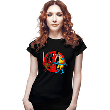 Load image into Gallery viewer, Daily_Deal_Shirts Fitted Shirts, Woman / Small / Black Deadverine