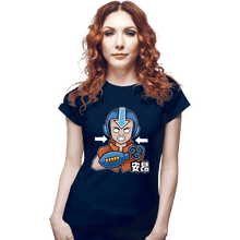 Load image into Gallery viewer, Shirts Fitted Shirts, Woman / Small / Navy Aang Man