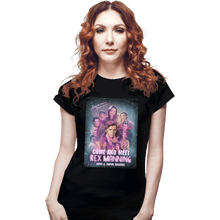 Load image into Gallery viewer, Daily_Deal_Shirts Fitted Shirts, Woman / Small / Black Rex Manning Day