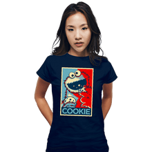 Load image into Gallery viewer, Daily_Deal_Shirts Fitted Shirts, Woman / Small / Navy Cookie Hope