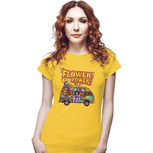 Load image into Gallery viewer, Last_Chance_Shirts Fitted Shirts, Woman / Small / White Flower Power