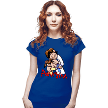 Load image into Gallery viewer, Shirts Fitted Shirts, Woman / Small / Royal Blue Pam & Jim