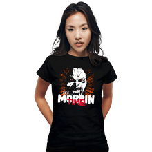 Load image into Gallery viewer, Daily_Deal_Shirts Fitted Shirts, Woman / Small / Black It's Morbin' Time!