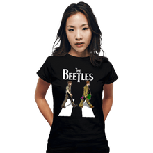 Load image into Gallery viewer, Shirts Fitted Shirts, Woman / Small / Black The Beetles