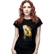 Load image into Gallery viewer, Shirts Fitted Shirts, Woman / Small / Black The Last Slice Of PIzza