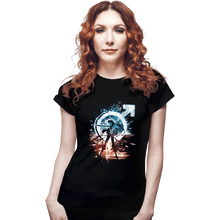 Load image into Gallery viewer, Shirts Fitted Shirts, Woman / Small / Black Mars Storm