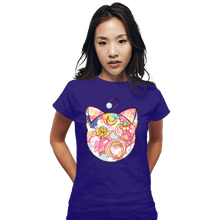 Load image into Gallery viewer, Shirts Fitted Shirts, Woman / Small / Violet Magical Silhouettes - Luna P