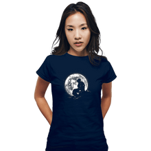 Load image into Gallery viewer, Daily_Deal_Shirts Fitted Shirts, Woman / Small / Navy Moonlight Iron