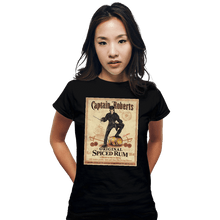 Load image into Gallery viewer, Daily_Deal_Shirts Fitted Shirts, Woman / Small / Black Captain Roberts Spiced Rum