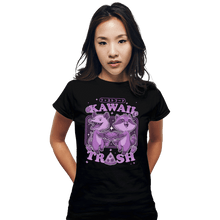 Load image into Gallery viewer, Secret_Shirts Fitted Shirts, Woman / Small / Black Kawaii Trash