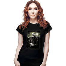 Load image into Gallery viewer, Secret_Shirts Fitted Shirts, Woman / Small / Black Portrait In Transylvania