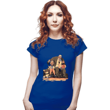 Load image into Gallery viewer, Daily_Deal_Shirts Fitted Shirts, Woman / Small / Royal Blue Family Lunch