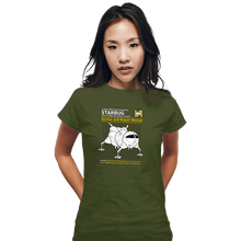 Load image into Gallery viewer, Shirts Fitted Shirts, Woman / Small / Military Green Starbug Repair Manual
