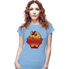Load image into Gallery viewer, Shirts Fitted Shirts, Woman / Small / Powder Blue Goron’s Ruby Rock Candy
