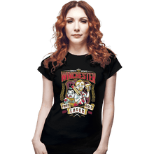 Load image into Gallery viewer, Shirts Fitted Shirts, Woman / Small / Black Winchester Fried Gold Lager