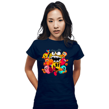 Load image into Gallery viewer, Secret_Shirts Fitted Shirts, Woman / Small / Navy Pac-Man World