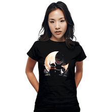 Load image into Gallery viewer, Daily_Deal_Shirts Fitted Shirts, Woman / Small / Black Viking Night