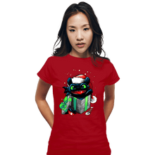 Load image into Gallery viewer, Secret_Shirts Fitted Shirts, Woman / Small / Red The Christmas Dragon