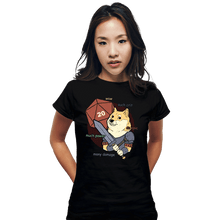 Load image into Gallery viewer, Secret_Shirts Fitted Shirts, Woman / Small / Black D&D Doge Meme