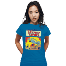 Load image into Gallery viewer, Shirts Fitted Shirts, Mens / Small / Sapphire Brock Action Comics