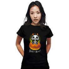Load image into Gallery viewer, Daily_Deal_Shirts Fitted Shirts, Woman / Small / Black Schrodinger Halloween