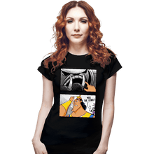 Load image into Gallery viewer, Daily_Deal_Shirts Fitted Shirts, Woman / Small / Black Pull The Lever