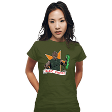 Load image into Gallery viewer, Secret_Shirts Fitted Shirts, Woman / Small / Military Green Toxic Empire