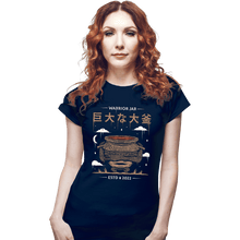 Load image into Gallery viewer, Daily_Deal_Shirts Fitted Shirts, Woman / Small / Navy The Warrior Jar