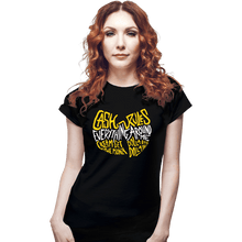 Load image into Gallery viewer, Daily_Deal_Shirts Fitted Shirts, Woman / Small / Black Cash Rules