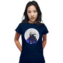 Load image into Gallery viewer, Shirts Fitted Shirts, Woman / Small / Navy Clara And The Doctor