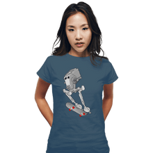 Load image into Gallery viewer, Daily_Deal_Shirts Fitted Shirts, Woman / Small / Indigo Blue Radical!