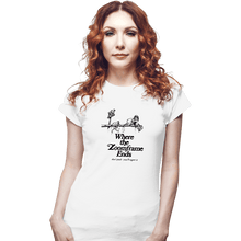 Load image into Gallery viewer, Shirts Fitted Shirts, Woman / Small / White Where The Zoom Frame Ends