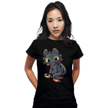 Load image into Gallery viewer, Shirts Fitted Shirts, Woman / Small / Black Pls Throw