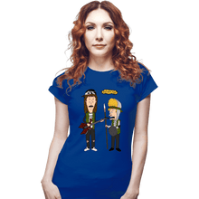Load image into Gallery viewer, Daily_Deal_Shirts Fitted Shirts, Woman / Small / Royal Blue Most Metal Ever