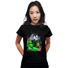 Load image into Gallery viewer, Daily_Deal_Shirts Fitted Shirts, Woman / Small / Black Neighbors & Friends