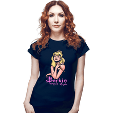 Load image into Gallery viewer, Daily_Deal_Shirts Fitted Shirts, Woman / Small / Navy Barbie The Vampire Slayer