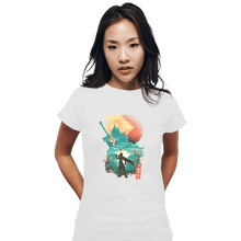 Load image into Gallery viewer, Shirts Fitted Shirts, Woman / Small / White Ukiyo Cloud