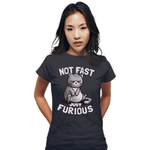 Load image into Gallery viewer, Shirts Fitted Shirts, Woman / Small / Dark Heather Not Fast Just Furious
