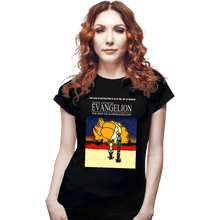 Load image into Gallery viewer, Daily_Deal_Shirts Fitted Shirts, Woman / Small / Black End Of Neon Genesis Garfieldgelion