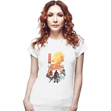Load image into Gallery viewer, Shirts Fitted Shirts, Woman / Small / White Ukiyo Tidus